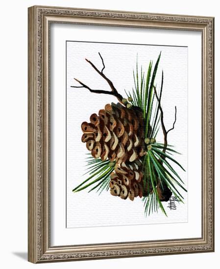 pine cone copy brochure-Debbi Wetzel-Framed Giclee Print