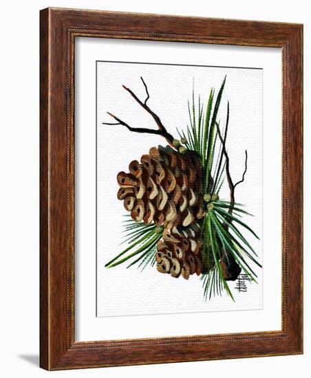 pine cone copy brochure-Debbi Wetzel-Framed Giclee Print