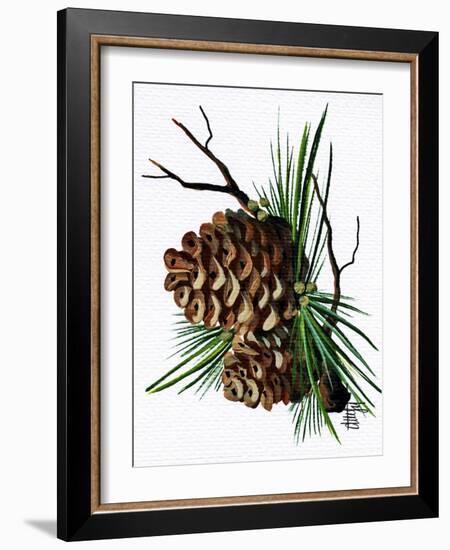 pine cone copy brochure-Debbi Wetzel-Framed Giclee Print