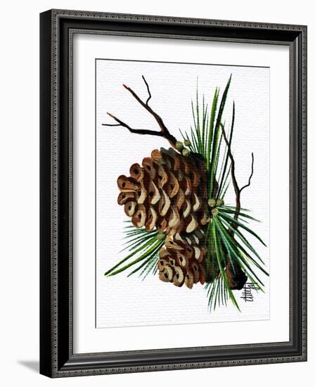 pine cone copy brochure-Debbi Wetzel-Framed Giclee Print