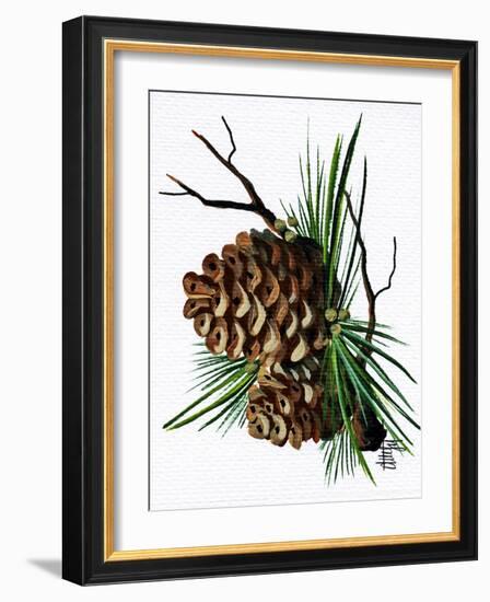 pine cone copy brochure-Debbi Wetzel-Framed Giclee Print