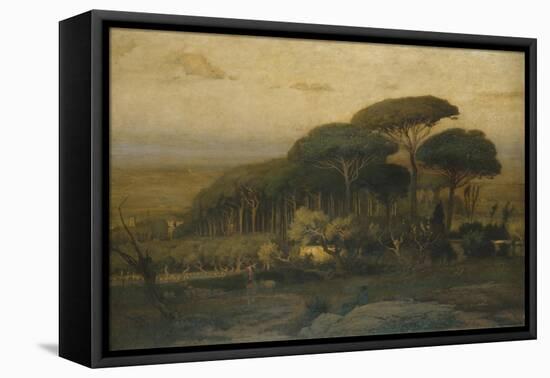 Pine Grove of the Barberini Villa, 1876-George Snr. Inness-Framed Premier Image Canvas