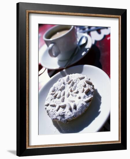 Pine Nut Cakes Dusted with Icing Sugar and Served with Coffee are a Local Speciality-Ian Aitken-Framed Photographic Print