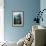 Pine on Blue-Anna Polanski-Framed Art Print displayed on a wall