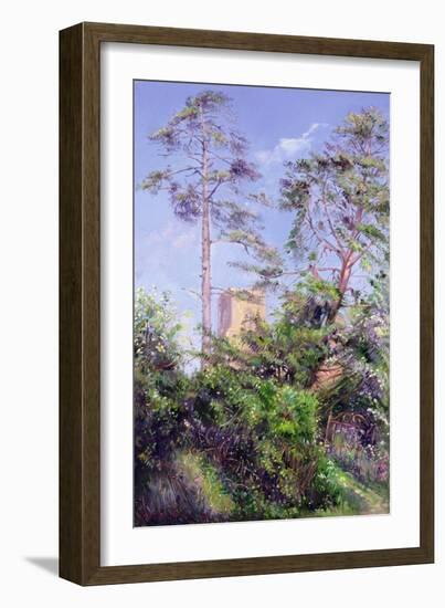 Pine Tree and Tower-Timothy Easton-Framed Giclee Print