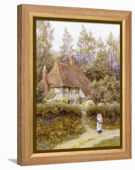 Pine Tree Cottage-Helen Allingham-Framed Premier Image Canvas