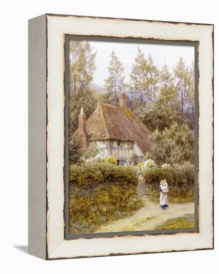 Pine Tree Cottage-Helen Allingham-Framed Premier Image Canvas