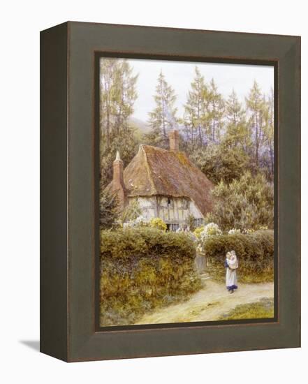 Pine Tree Cottage-Helen Allingham-Framed Premier Image Canvas