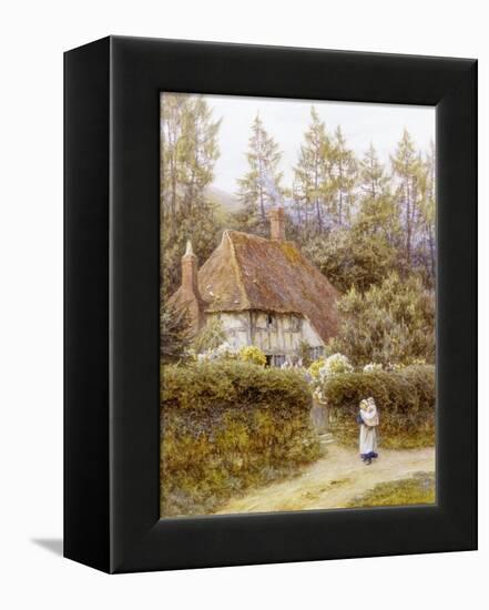 Pine Tree Cottage-Helen Allingham-Framed Premier Image Canvas