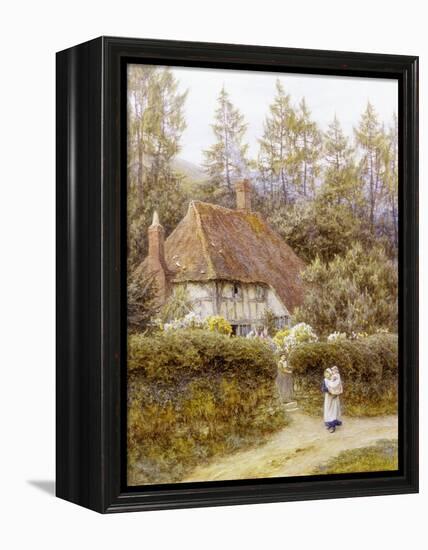 Pine Tree Cottage-Helen Allingham-Framed Premier Image Canvas