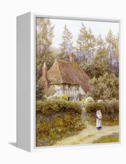 Pine Tree Cottage-Helen Allingham-Framed Premier Image Canvas