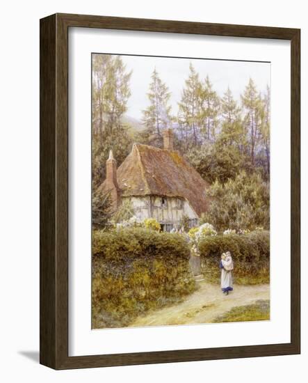 Pine Tree Cottage-Helen Allingham-Framed Giclee Print