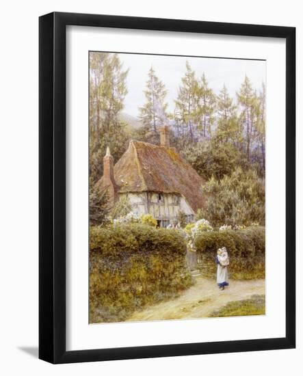 Pine Tree Cottage-Helen Allingham-Framed Giclee Print