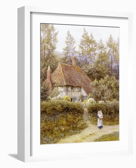 Pine Tree Cottage-Helen Allingham-Framed Giclee Print