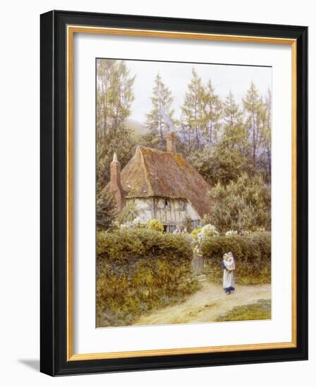 Pine Tree Cottage-Helen Allingham-Framed Giclee Print