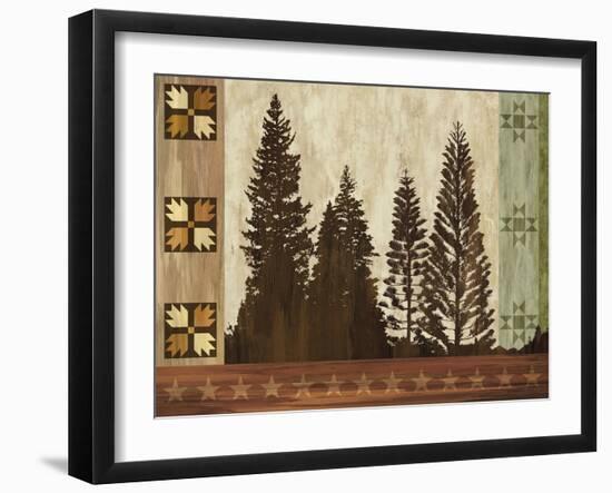 Pine Trees Lodge I-Tania Bello-Framed Giclee Print