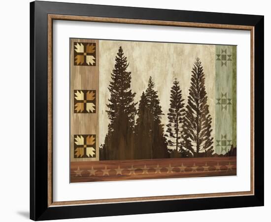 Pine Trees Lodge I-Tania Bello-Framed Giclee Print