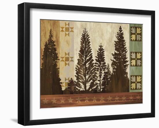 Pine Trees Lodge II-Tania Bello-Framed Giclee Print