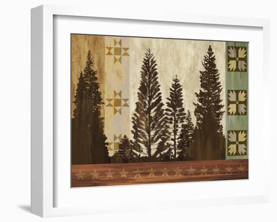 Pine Trees Lodge II-Tania Bello-Framed Giclee Print