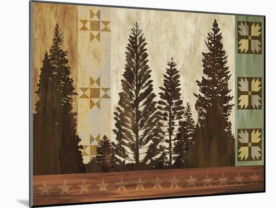 Pine Trees Lodge II-Tania Bello-Mounted Giclee Print