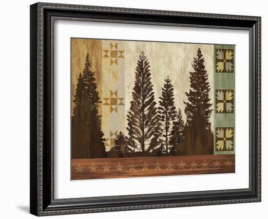 Pine Trees Lodge II-Tania Bello-Framed Giclee Print