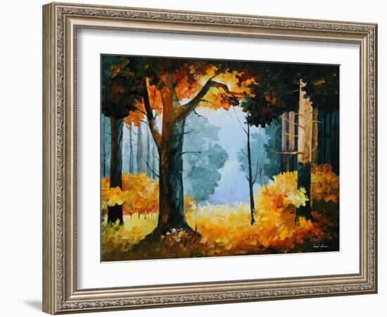 Pine Wood-Leonid Afremov-Framed Art Print