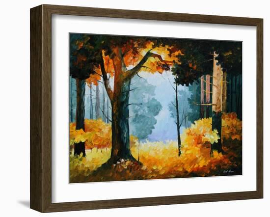 Pine Wood-Leonid Afremov-Framed Art Print