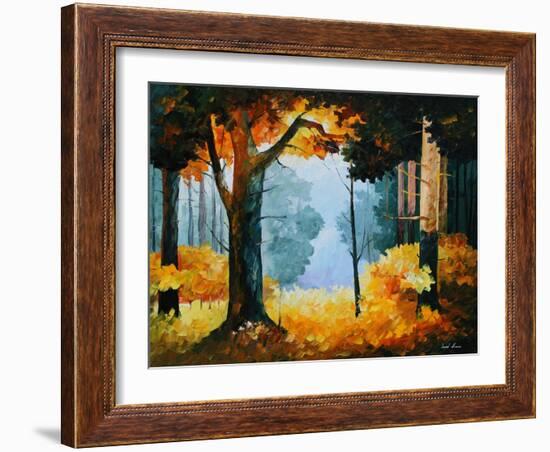 Pine Wood-Leonid Afremov-Framed Art Print