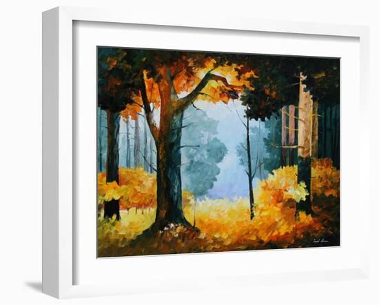 Pine Wood-Leonid Afremov-Framed Art Print