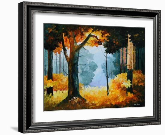 Pine Wood-Leonid Afremov-Framed Art Print