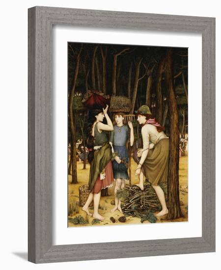 Pine Woods at Viareggio-John Roddam Spencer Stanhope-Framed Giclee Print