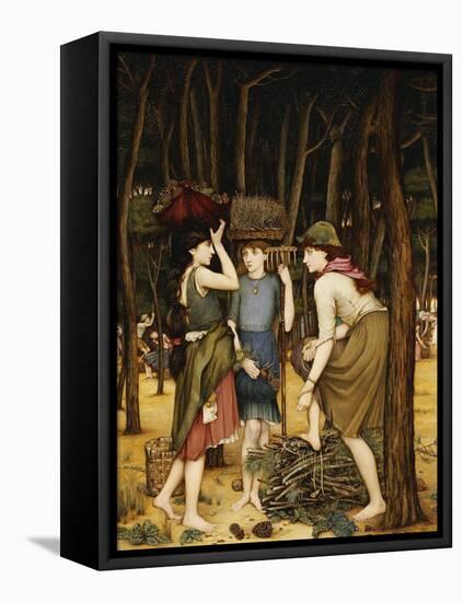 Pine Woods at Viareggio-John Roddam Spencer Stanhope-Framed Premier Image Canvas