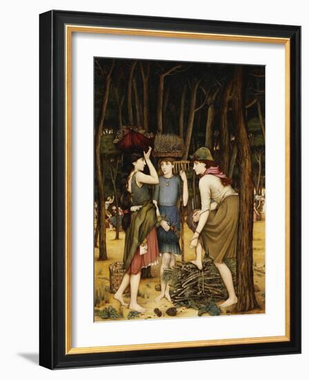 Pine Woods at Viareggio-John Roddam Spencer Stanhope-Framed Giclee Print