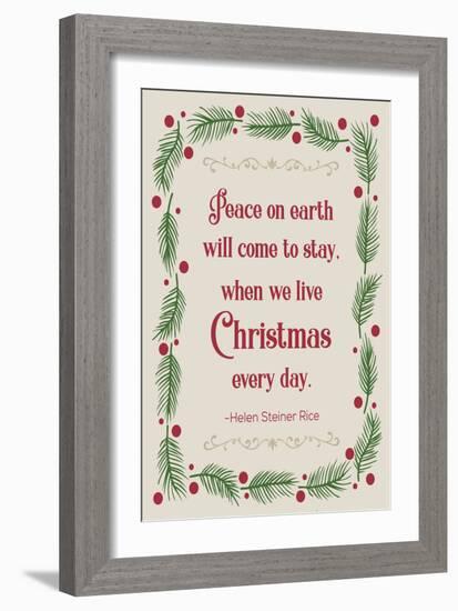 Pine Xmas 2-Melody Hogan-Framed Art Print