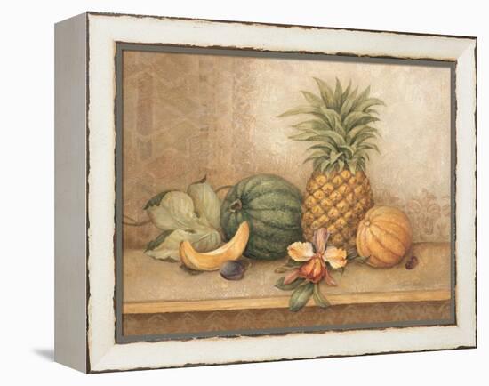 Pineapple and Orchid-Pamela Gladding-Framed Stretched Canvas