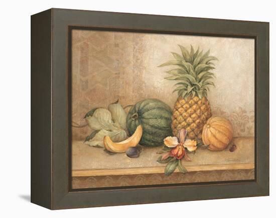 Pineapple and Orchid-Pamela Gladding-Framed Stretched Canvas