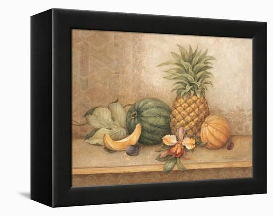 Pineapple and Orchid-Pamela Gladding-Framed Stretched Canvas