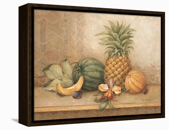 Pineapple and Orchid-Pamela Gladding-Framed Stretched Canvas