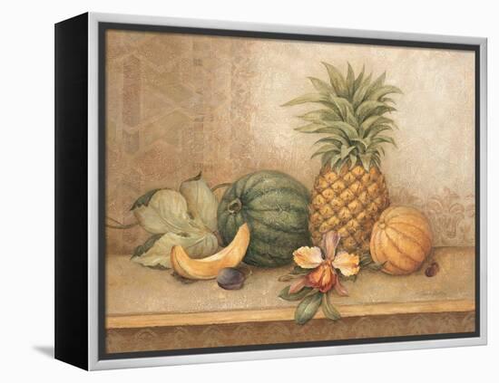 Pineapple and Orchid-Pamela Gladding-Framed Stretched Canvas