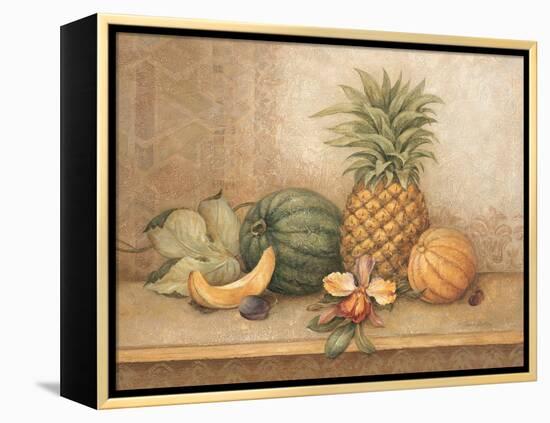 Pineapple and Orchid-Pamela Gladding-Framed Stretched Canvas