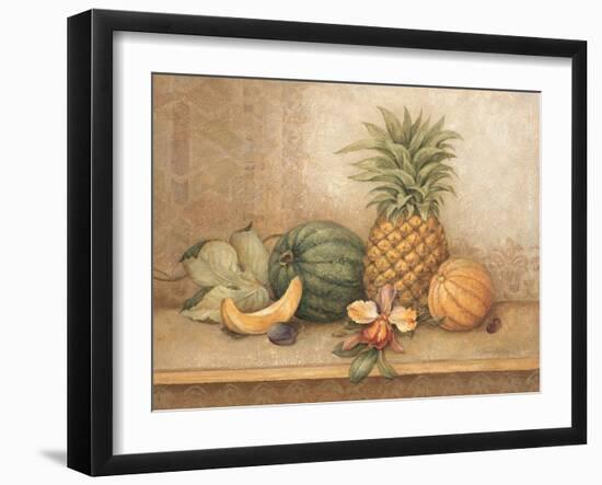 Pineapple and Orchid-Pamela Gladding-Framed Art Print