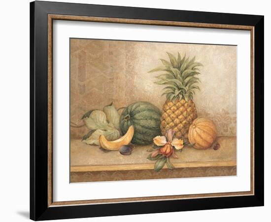 Pineapple and Orchid-Pamela Gladding-Framed Art Print