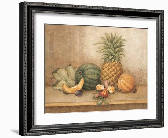 Pineapple and Orchid-Pamela Gladding-Framed Art Print