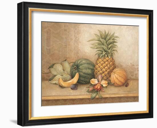 Pineapple and Orchid-Pamela Gladding-Framed Art Print