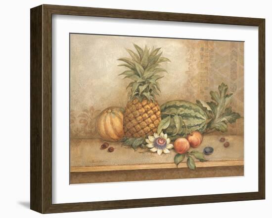 Pineapple and Passion Flower-Pamela Gladding-Framed Art Print