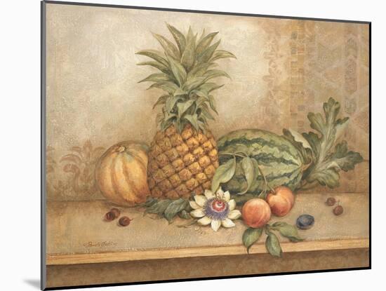 Pineapple and Passion Flower-Pamela Gladding-Mounted Art Print