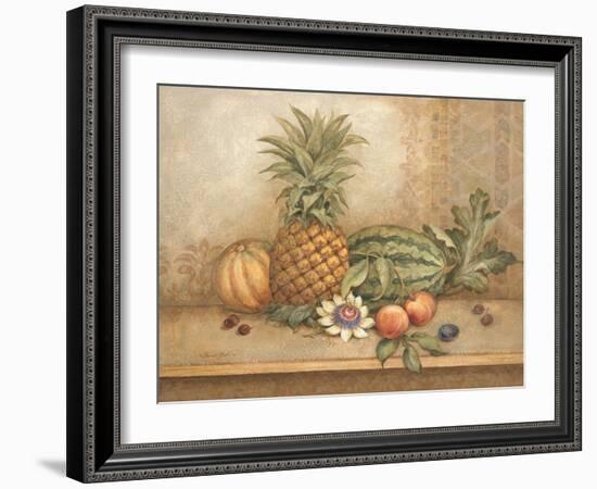 Pineapple and Passion Flower-Pamela Gladding-Framed Art Print