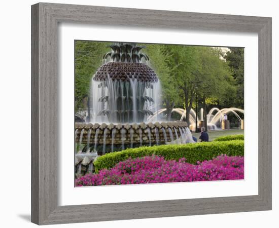 Pineapple Fountain, Charleston, South Carolina, USA-Adam Jones-Framed Photographic Print