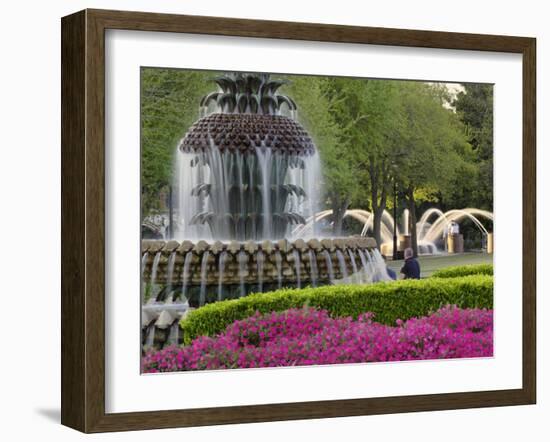 Pineapple Fountain, Charleston, South Carolina, USA-Adam Jones-Framed Photographic Print