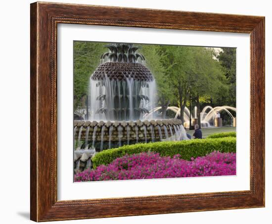 Pineapple Fountain, Charleston, South Carolina, USA-Adam Jones-Framed Photographic Print